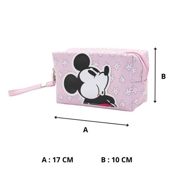 Mickey Mouse Pink Cosmetic Bag – Toiletry Pouch – Travel Friendly - Picture 5 of 5